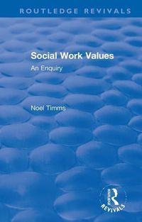 Produktbild: Timms, N: Social Work Values