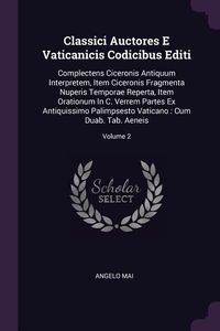 Produktbild: Classici Auctores E Vaticanicis Codicibus Editi