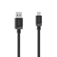 Produktbild: Hama USB-Kabel USB 2.0 USB-A Stecker, USB-Micro-A Stecker 2m Schwarz 00201804