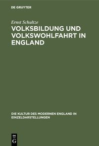 Produktbild: Volksbildung und Volkswohlfahrt in England