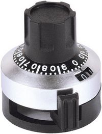 Produktbild: Mentor 6623.1000 6623.1000 Drehknopf mit Skala Matt (&Oslash; x H) 23.5mm x 25mm 1St.