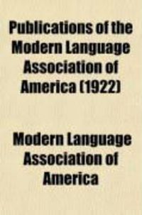 Produktbild: Publications of the Modern Language Association of America