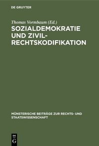 Produktbild: Sozialdemokratie und Zivilrechtskodifikation