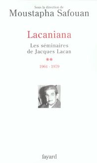 Produktbild: Lacaniana : les s&eacute;minaires de Jacques Lacan