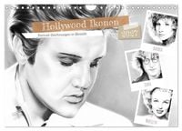 Produktbild: Hollywood Ikonen in Bleistift (Wandkalender 2027 DIN A4 quer), CALVENDO Monatskalender