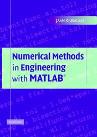 Produktbild: Kiusalaas, J: Numerical Methods in Engineering with MATLAB
