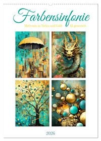 Produktbild: Farbensinfonie (Wandkalender 2026 DIN A2 hoch), CALVENDO Monatskalender