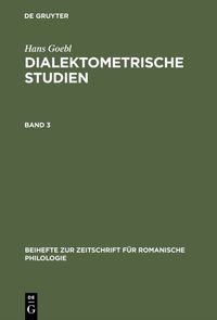 Produktbild: Dialektometrische Studien. Band 3