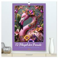 Produktbild: 12 Fl&uuml;gel der Freude (hochwertiger Premium Wandkalender 2026 DIN A2 hoch), Kunstdruck in Hochglanz
