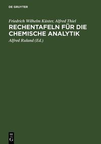 Produktbild: Rechentafeln f&uuml;r die chemische Analytik