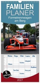 Produktbild: Familienplaner 2027 - Formelrennwagen am Berg mit 5 Spalten (Wandkalender, 21 x 45 cm) CALVENDO
