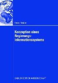 Produktbild: Konzeption eines Regierungsinformationssystems