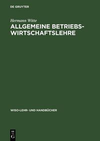Produktbild: Allgemeine Betriebswirtschaftslehre