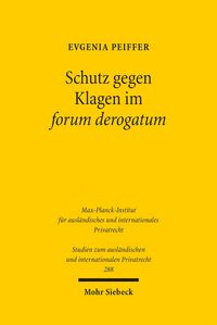 Produktbild: Schutz gegen Klagen im forum derogatum