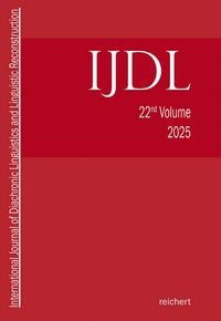 Produktbild: International Journal of Diachronic Linguistics and Linguistic Reconstruction