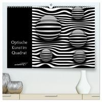 Produktbild: Optische Kunst im Quadrat (hochwertiger Premium Wandkalender 2026 DIN A2 quer), Kunstdruck in Hochglanz