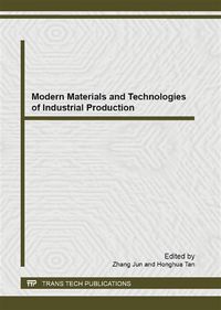 Produktbild: Modern Materials and Technologies of Industrial Production