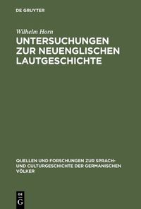 Produktbild: Untersuchungen zur neuenglischen Lautgeschichte