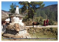 Bhutan - Frieden und Glück im Himalaya (Wandkalender 2024 DIN A3 quer), CALVENDO Monatskalender