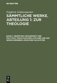 Produktbild: Briefe bei Gelegenheit der politisch theologischen Aufgabe und des Sendschreibens j&uuml;discher Hausv&auml;ter