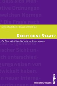 Produktbild: Recht ohne Staat?