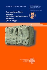Produktbild: Eine magische Stele aus dem Badischen Landesmuseum Karlsruhe (Inv. H 1049)