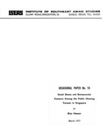 Produktbild: Social Status and Bureaucratic Contacts and the Public Housing Tenants in Singapore