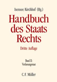 Bild vom Artikel Handbuch des Staatsrechts vom Autor Ernst-Wolfgang Böckenförde