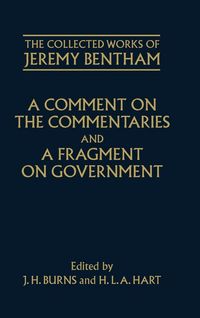 Produktbild: A Comment on the Commentaries and a Fragment on Government