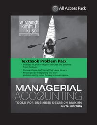 Produktbild: Textbook Problem Pack for Managerial Accounting: Tools for Business