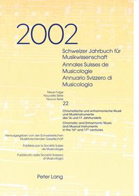 Produktbild: Schweizer Jahrbuch f&uuml;r Musikwissenschaft- Annales Suisses de Musicologie- Annuario Svizzero di Musicologia