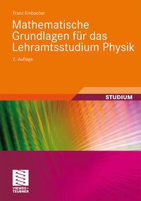 Produktbild: Mathematische Grundlagen f&uuml;r das Lehramtsstudium Physik