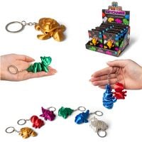 Produktbild: 3D Printed Keychains Tierisch bunte Schl&uuml;sselanh&auml;nger, Display (= 12 Anh&auml;nger)