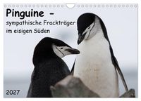 Produktbild: Pinguine - sympathische Fracktr&auml;ger im eisigen S&uuml;den (Wandkalender 2027 DIN A4 quer), CALVENDO Monatskalender
