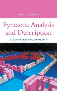 Produktbild: Syntactic Analysis and Description