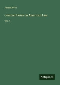 Produktbild: Commentaries on American Law