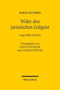 Produktbild: Wider den juristischen Zeitgeist