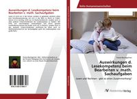 Produktbild: Auswirkungen d. Lesekompetenz beim Bearbeiten v. math. Sachaufgaben