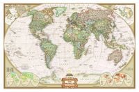Produktbild: National Geographic Weltkarte auf Kork-Pinnwand in Englisch, 90x60cm