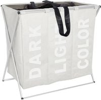 Produktbild: W&auml;schesammler Mod. Trio Beige, W&auml;schekorb, 130 l