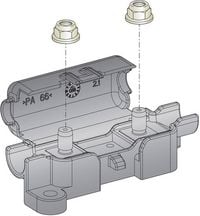 Produktbild: ESKA 1.003600 1.003600 Sicherungshalter Passend f&uuml;r (Sicherungen) Sicherungsstreifen 150 A 32 V/DC 1 St.