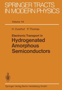 Produktbild: Electronic Transport in Hydrogenated Amorphous Semiconductors