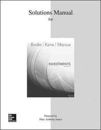 Produktbild: Bodie, Z: Investments Student Solutions Manual