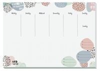 Produktbild: Sigel Rose Inspiration JS101 Schreibunterlage Wochenplan Weiß, Grün, Rosa (B x H) 42 cm x 29.7 cm