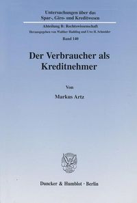 Produktbild: Der Verbraucher als Kreditnehmer.
