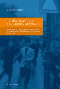 Produktbild: Geh&ouml;rlosigkeit als &bdquo;Behinderung&ldquo;