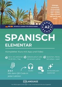Produktbild: Spanisch A2 lernen elementar: Kompletter Kurs mit App und Video