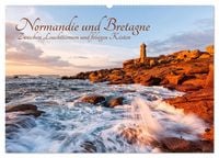 Produktbild: Normandie und Bretagne: Zwischen Leuchtt&uuml;rmen und felsigen K&uuml;sten (Wandkalender 2026 DIN A2 quer), CALVENDO Monatskalender