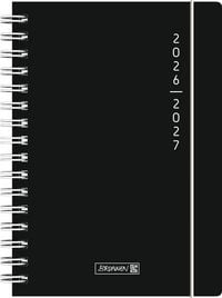 Produktbild: Sch&uuml;lerkalender 2026/2027 "Plain Black" | A5, Kunststoff