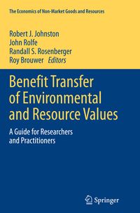 Produktbild: Benefit Transfer of Environmental and Resource Values